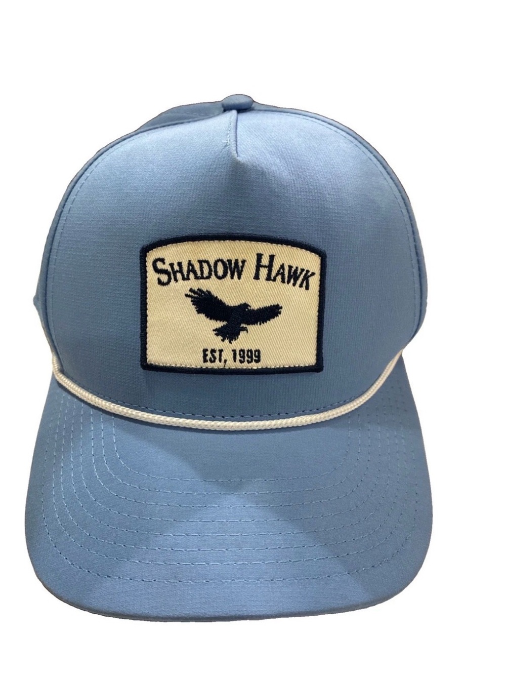 Shadow Hawk Golf Club Hat Ball Cap Adj Snap Back Blue Lightweight Embroidered
